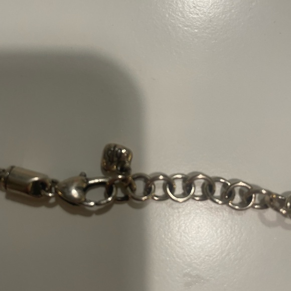 Brighton Silver Beaded Necklace 16”-18” - Picture 2 of 2